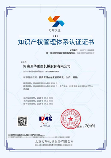 Intellectual property management system certification Intellectual property management system certification
